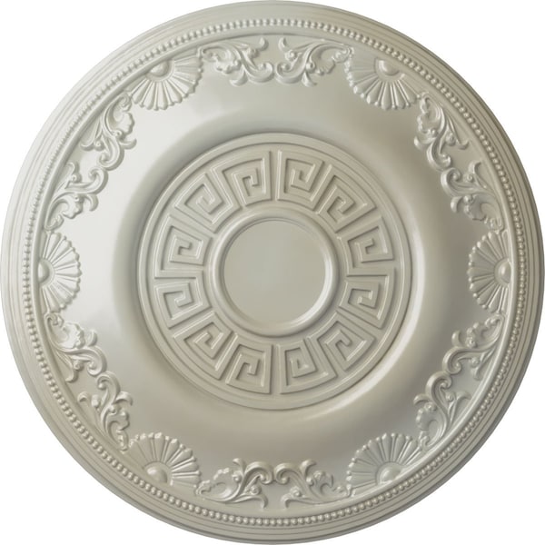 Ekena Millwork Nestor Ceiling Medallion (Fits Canopies up to 5"), Hand-Painted Flash Blue, 25 7/8"OD x 2 1/4"P CM25NEFBS - main